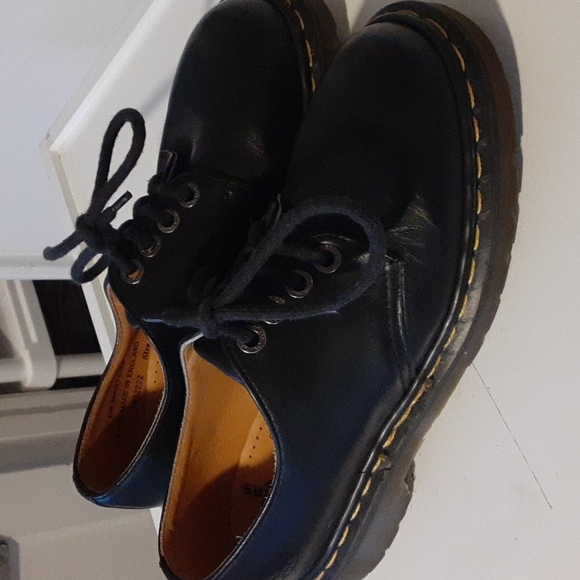 Dr. Martens Shoes - Dr. Martens Black Oxfords Shoes Leather Docs